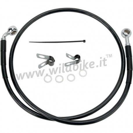 CABLE STANDARD ACIER INOX NOIR DE FREIN AVANT KITS OEM 45496-04 HARLEY DAVIDSON XL SPORTSTER IRON '04-'13