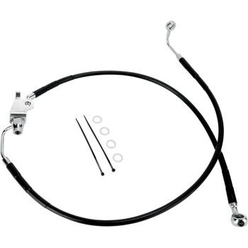 KABEL SCHWARZ Standard-Edelstahl-Bremsleitung hinten SÄTZE OEM 45499-04 HARLEY DAVIDSON XL SPORTSTER '04-'13