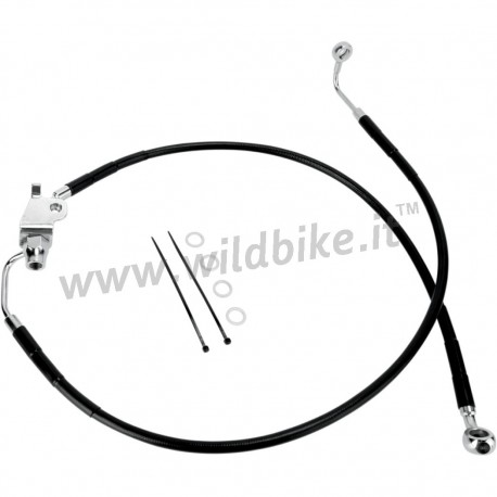BLACK CABLE STANDARD STAINLESS STEEL LINE KITS REAR BRAKE OEM 45499-04 HARLEY DAVIDSON XL SPORTSTER '04-'13