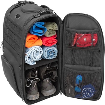 RACK TRAVEL BAG EXPANDABLE S3500 TACTICAL FOR CUSTOM MOTORCYCLE AND HARLEY DAVIDSON