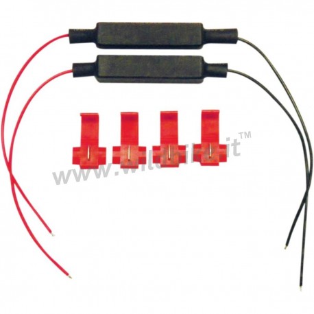 RESISTENZE IN LINEA PER FRECCE LED 20W 8,5 Ω MOTO
