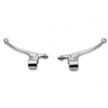 HEBEL DIE BEDIENHEBEL KIT STYLE VINTAGE BREMSE UND KUPPLUNGS LENKER 22 MM. MOTORRAD