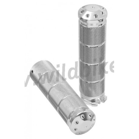 ANODIZED DELUXE KNURLED ALUMINIUM GRIPS FOR HARLEY DAVIDSON