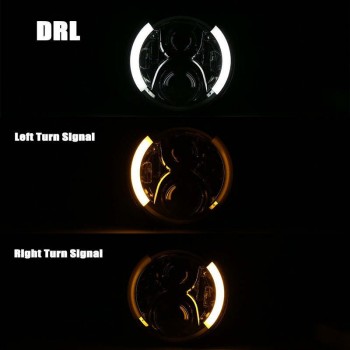 LED HEADLIGHT EU APPROVED 7.7" SUPERLIGHT MULTIFUNCTION FOR MOTORCYCLE