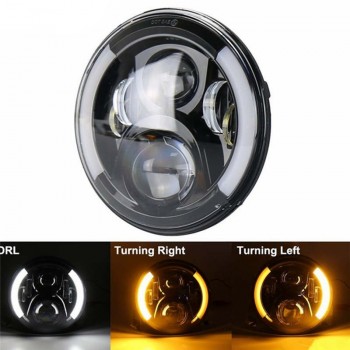 LED HEADLIGHT EU APPROVED 7.7" SUPERLIGHT MULTIFUNCTION FOR MOTORCYCLE