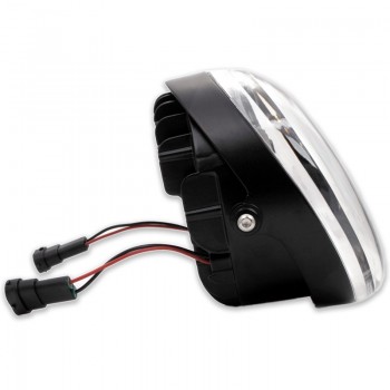 PHARES AVANT LED EU APPROUVÉ SUPERLIGHT NOIR POUR HARLEY DAVIDSON V-ROD