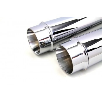 AUSPUFFANLAGEN SLIP-ON MEGAPHONE CHROM für HARLEY DAVIDSON FLH/FLT TOURING M-EIGHT '18-'19