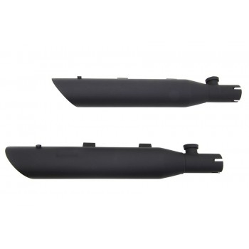 POT D'ECHAPPEMENTS WYATT GATLING® SLIP-ON SLASH CUT NOIR POUR HARLEY DAVIDSON XL SPORTSTER 2004-2013