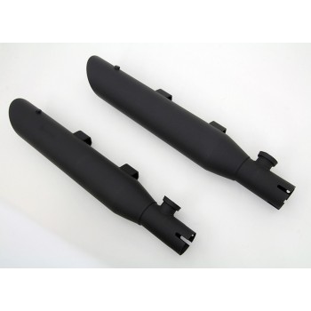 EXHAUSTS MUFFLERS WYATT GATLING® SLIP-ON SLASH CUT BLACK FOR HARLEY DAVIDSON XL SPORTSTER '04-'13