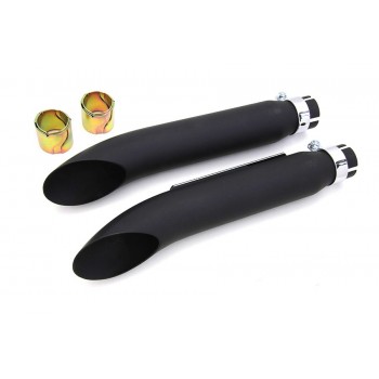 MUFFLERS EXHAUSTS SLIP-ON WYATT GATLING® TURN OUT BLACK FOR INDIAN SCOUT '15-'19