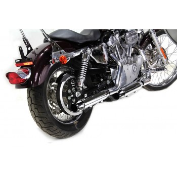 MUFFLERS EXHAUSTS  3" SLIP-ON WYATT GATLING® REVOLVER CHROME FOR HARLEY DAVIDSON XL SPORTSTER '14-'19