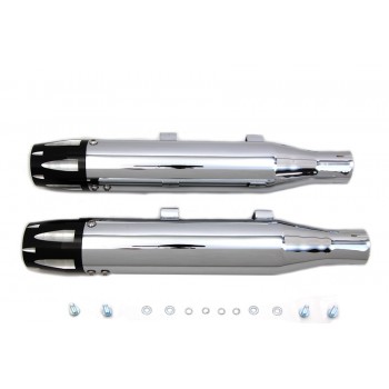 SILENCIEUX D'ECHAPPEMENT 3" SLIP-ON WYATT GATLING® REVOLVER CHROME POUR HARLEY DAVIDSON XL SPORTSTER '14-'19