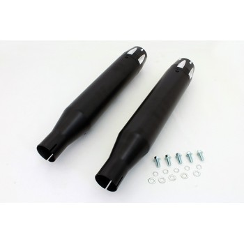 SILENCIEUX D'ECHAPPEMENT 3" SLIP-ON WYATT GATLING® REVOLVER NOIRES POUR HARLEY DAVIDSON XL SPORTSTER '14-'19