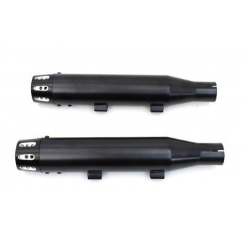 AUSPUFF SCHALLDÄMPFER 3" SLIP-ON WYATT GATLING® REVOLVER SLOTTED SCHWARZEN HARLEY DAVIDSON XL SPORTSTER '14-'19