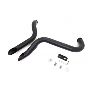 POT D'ÉCHAPPEMENT WYATT GATLING® DRAG PIPES COURT COURBÉ 1-3/4" CHROME HARLEY DAVIDSON XL SPORTSTER '07-'13