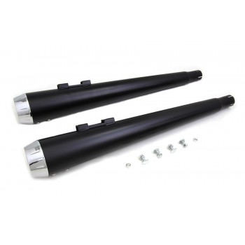 SLIP-ON MUFFLERS WYATT GATLING® SLIP-ON 3.5" MEGAPHONE BLACK FOR HARLEY DAVIDSON FLH/FLT TOURING '95-'16