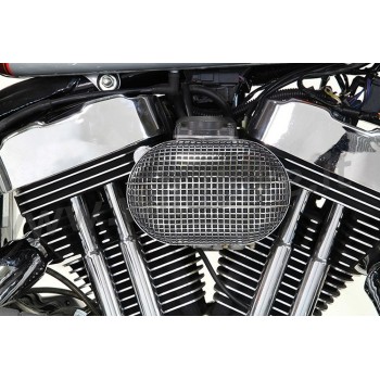FILTRE A AIR KIT WYATT RETRO STYLE OVALE CHROME HARLEY DAVIDSON XL SPORTSTER '07-'19