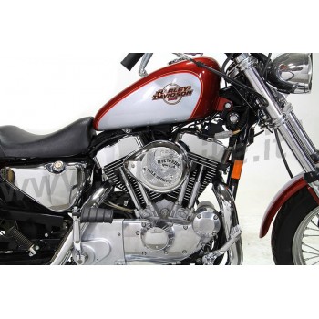 AIR CLEANER KIT BOX WYATT TEARDROP EAGLE LIVE TO RIDE CHROME HARLEY DAVIDSON XL SPORTSTER '07-'19
