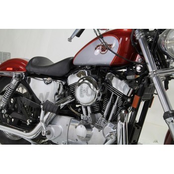 LUFTFILTERKASTEN KIT WYATT GATLING RUNDEN CHROM HARLEY DAVIDSON XL SPORTSTER '07-'19