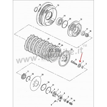 PALIER POUR PLAT PUSH EMBRAYAGE OEM HD 8885 HARLEY DAVIDSON XL SPORTSTER '96-'19