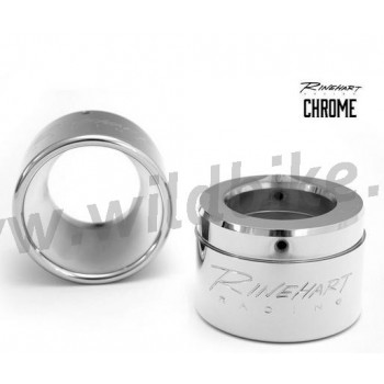 SILENCIEUX D'ECHAPPEMENTS SLIP-ON 4" UE APPROUVÉ RINEHART CHROME HARLEY DAVIDSON FLH/FLT TOURING M-EIGHT '18-'19