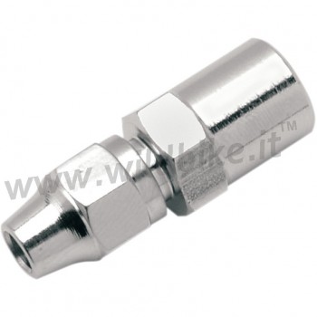CHROME UNIVERSAL BRAKE FITTING STRAIGHT AN 3 MOTORCYCLE AND HARLEY DAVIDSON
