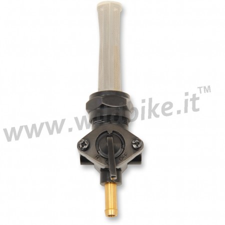 BLACK UNIVERSAL PETCOCK 22 MM DEGREE 180° FOR GAS TANK MOTORCYCLE AND HARLEY DAVIDSON