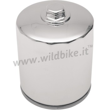 FILTRO OLIO DI RICAMBIO MAGNETICO CROMATO PER MOTO HARLEY DAVIDSON BIG TWIN/TWIN CAM '99-'17
