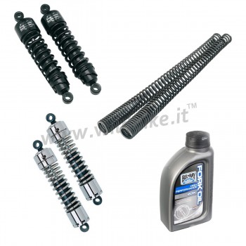 KIT AMORTISSEURS 412 SERIE 13" ET RESSORTS DE FOURCHE HARLEY DAVIDSON SPORTSTER '16-'19