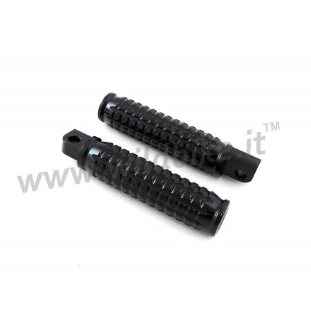 REPOSE-PIEDS ALUMINIUM GRAINED DELUXE NOIR POUR HARLEY DAVIDSON