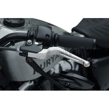 LEVIERS SET EN ALUMINIUM SILVER DILLINGER HARLEY DAVIDSON XL SPORTSTER '14-'19