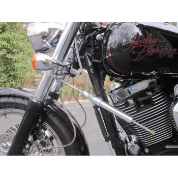 AMMORTIZZATORE DI STERZO IN KIT SILVER PER HARLEY DAVIDSON FXD DYNA '06-'17