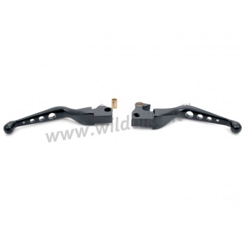 ALUMINIUM PERFORATED BLACK LEVERS FOR HARLEY DAVIDSON XL SPORTSTER '14-'19