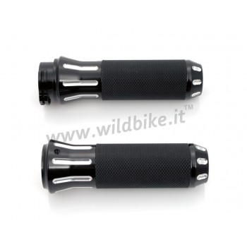 GRIFFE ALUMINUM COBRA SCHWARZE CUT für Harley Davidson Motorrad