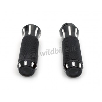 GRIFFE ALUMINUM COBRA SCHWARZE CUT für Harley Davidson Motorrad