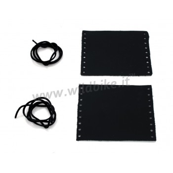 COPRI MANOPOLE IN PELLE NERA PER HARLEY DAVIDSON E MOTO CUSTOM