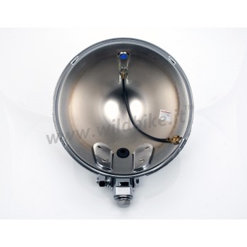 CHROME 5 3/4" 145 MM MOUNT HEADLIGHT SHELLS MOTORCYCLE