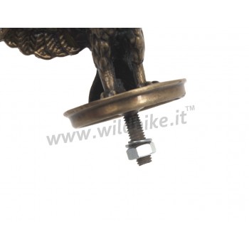 AQUILA GRANDE CROMATA PER FARO TUNING HARLEY E MOTO CUSTOM
