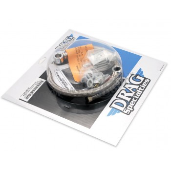 KIT RACCORDO TUBO SFIATO AEREONAUTICO ACCIAIO CARBURATORE HARLEY DAVIDSON BIG TWIN '93-'15