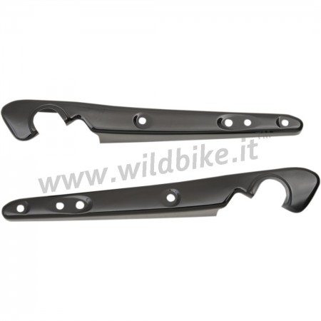 LONGHERONI LATERALI NERI LUCIDI PER PARAFANGO POSTERIORE HARLEY DAVIDSON XL SPORTSTER '04-'18