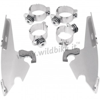 PARABREZZA CARENATURA BATWING FAIRING NERA HARLEY DAVIDSON FXBB SOFTAIL STREET BOB '18-'19