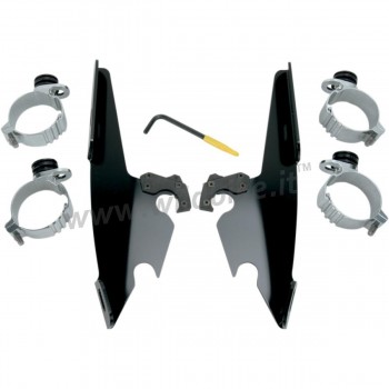 PARABREZZA CARENATURA BATWING FAIRING NERA HARLEY DAVIDSON FXBB SOFTAIL STREET BOB '18-'19