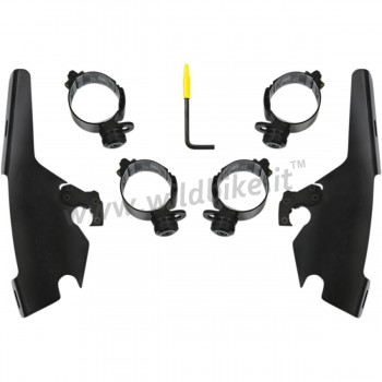 BATWING FAIRING CARÉNAGE PARE-BRISE NOIR POUR HARLEY DAVIDSON FLSB SPORT GLIDE  '18-'19