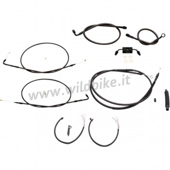 COMPLETE CABLE/BRAKE LINE KITS FOR HANDLEBAR  APE HANGER 12" -14"  HARLEY DAVIDSON XL SPORTSTER ABS '14-'19