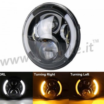 PROJECTEUR PHARES AVANT LED EU APPROUVÉ 7.7" SUPERLIGHT MULTIFONCTION POUR MOTOCYCLETTE