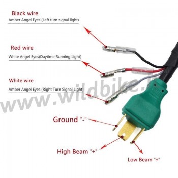 PARABOLA FARO FANALE ANTERIORE OMOLOGATO 7.7" SUPERLIGHT MULTIFUNZIONE LED PER MOTO