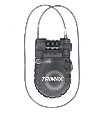 CAVO ANTIFURTO RETRATTILE CON LUCCHETTO A COMBINAZIONE 