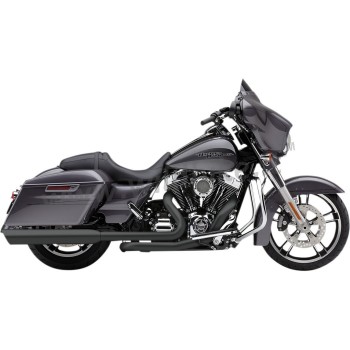 AUSPUFFANLAGEN COBRA 909 SLIP-ON 4" SCHWARZEN RAVEN HARLEY DAVIDSON FLH/FLT TOURING '95-'16