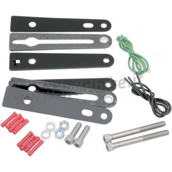 BLACK TURN SIGNAL RELOCATION KIT FOR HARLEY DAVIDSON FXD DYNA '96-'17