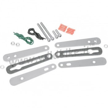 KIT DE RELOCALISATION CHROMEE CLIGNOTANTS POUR HARLEY DAVIDSON FXST/FLST SOFTAIL '86-'17